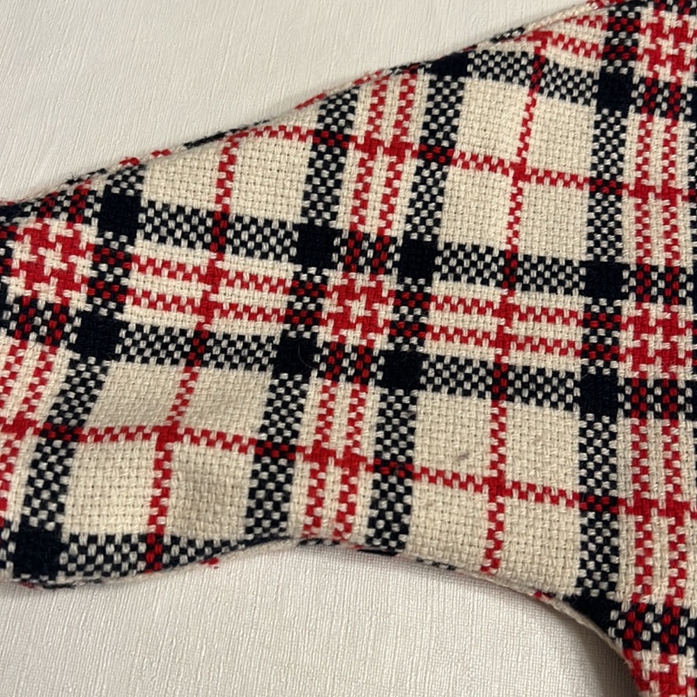 Zara Plaid Dress in Navy, Red, and Cream, XS - Picture 3 of 8